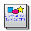 CD-Format 12 x 12 cm